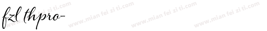fzl thpro字体转换